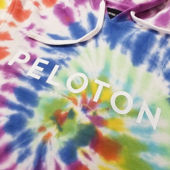 Spiritual Gangster x Peloton Unisex Tie Dye Hoodie Pullover Sweater - Picture 4 of 13